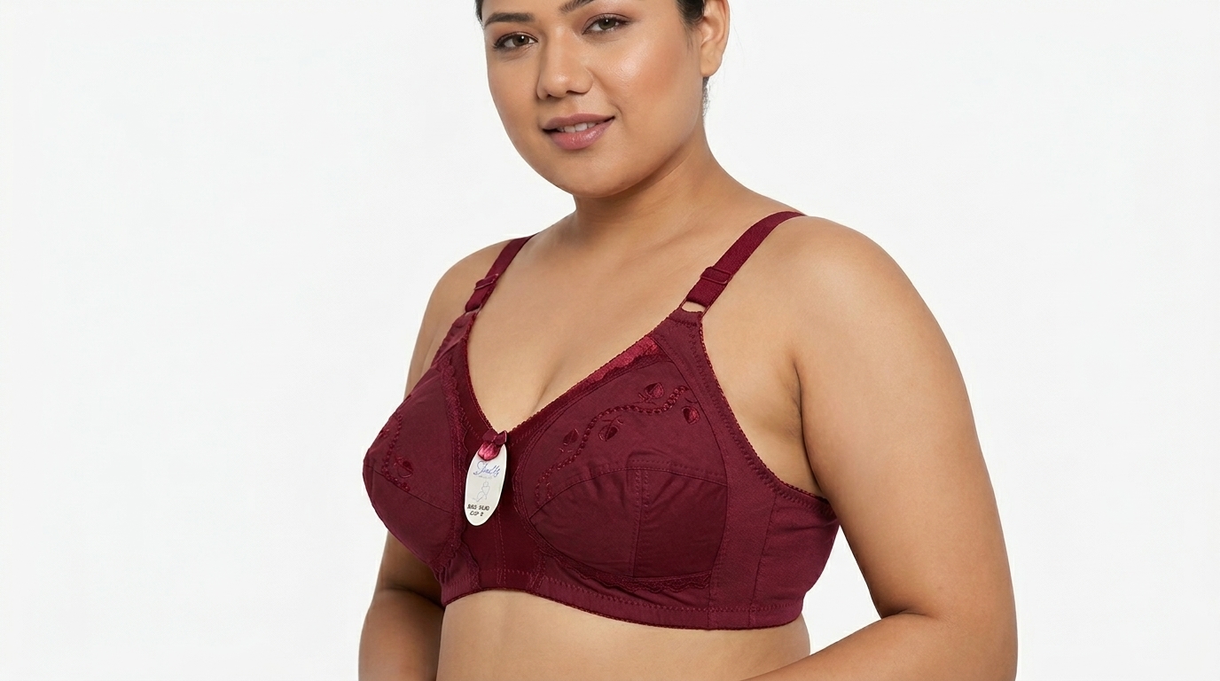 Pure Cotton Branded Bra - Image 2